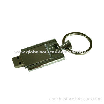 USB Disk with Password Protection Function, 512MB to 32GB, Made of Metal, Support Data PreloadingNew